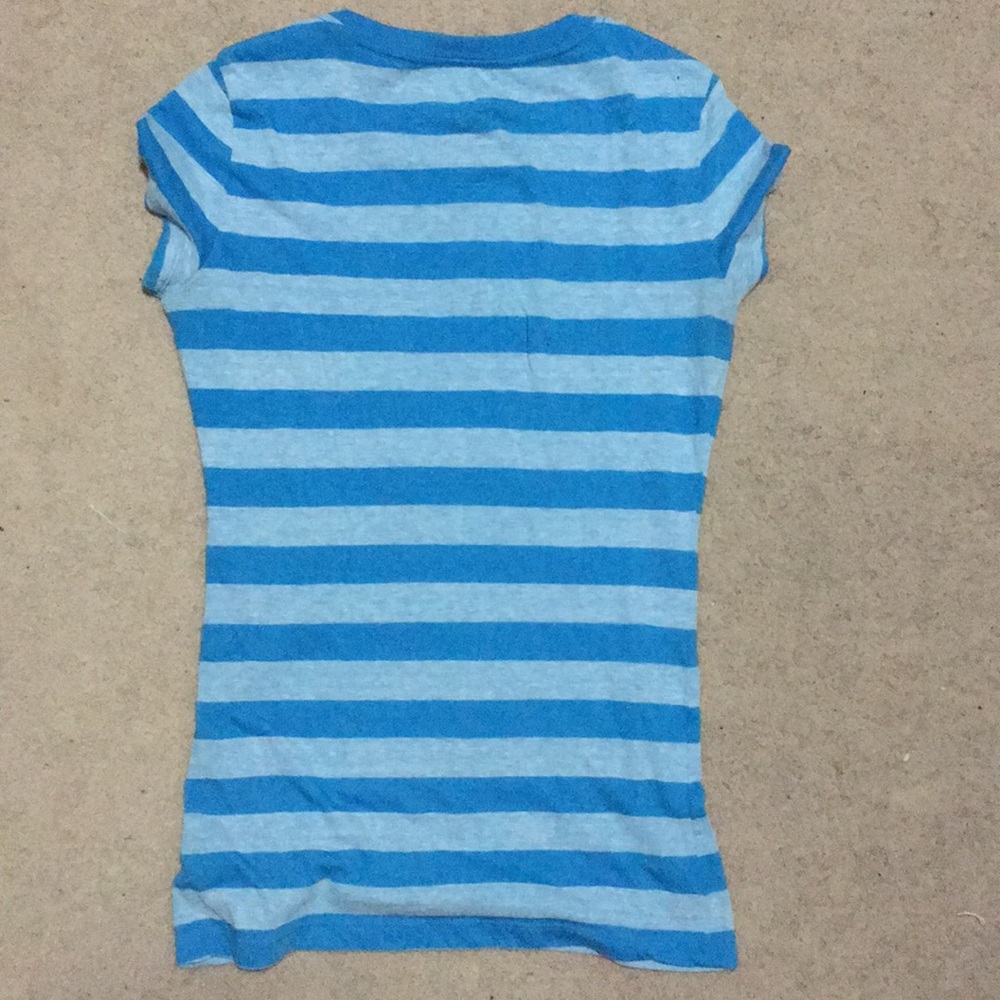 Aeropostale Blue Striped Peace Sign Shirt - Picture 3 of 3